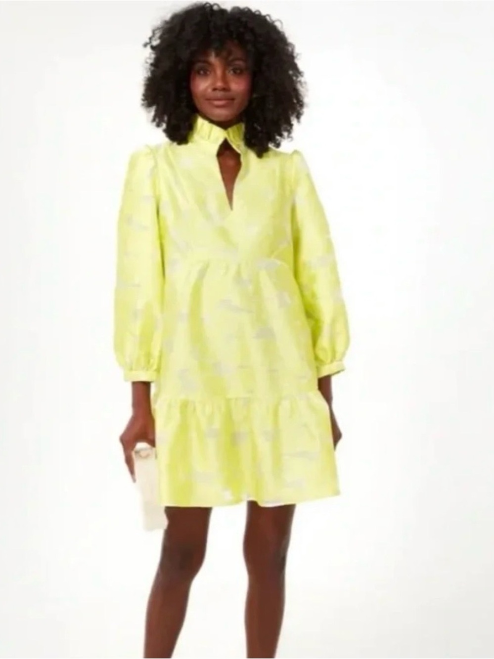 Tuckernuck Lime Green Floral Mini Dress - Picture 4 of 4